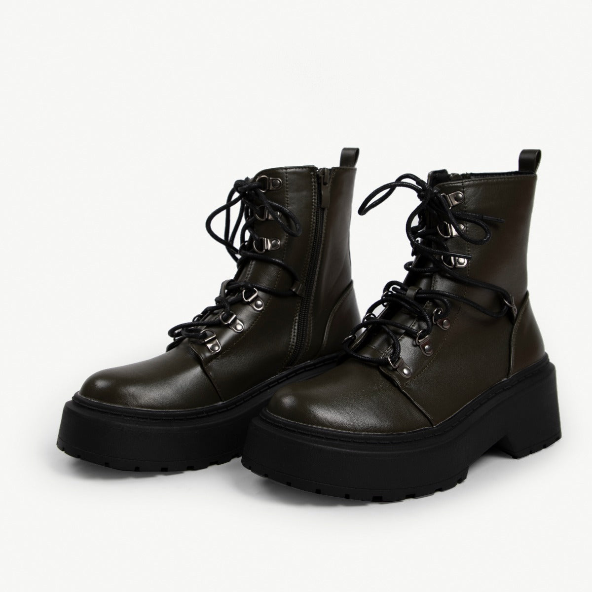 RAID Jackson Eyelet Detail Hiker Boot in Khaki