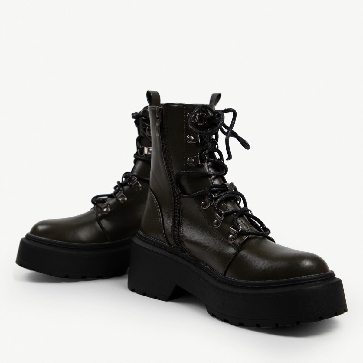 RAID Jackson Eyelet Detail Hiker Boot in Khaki