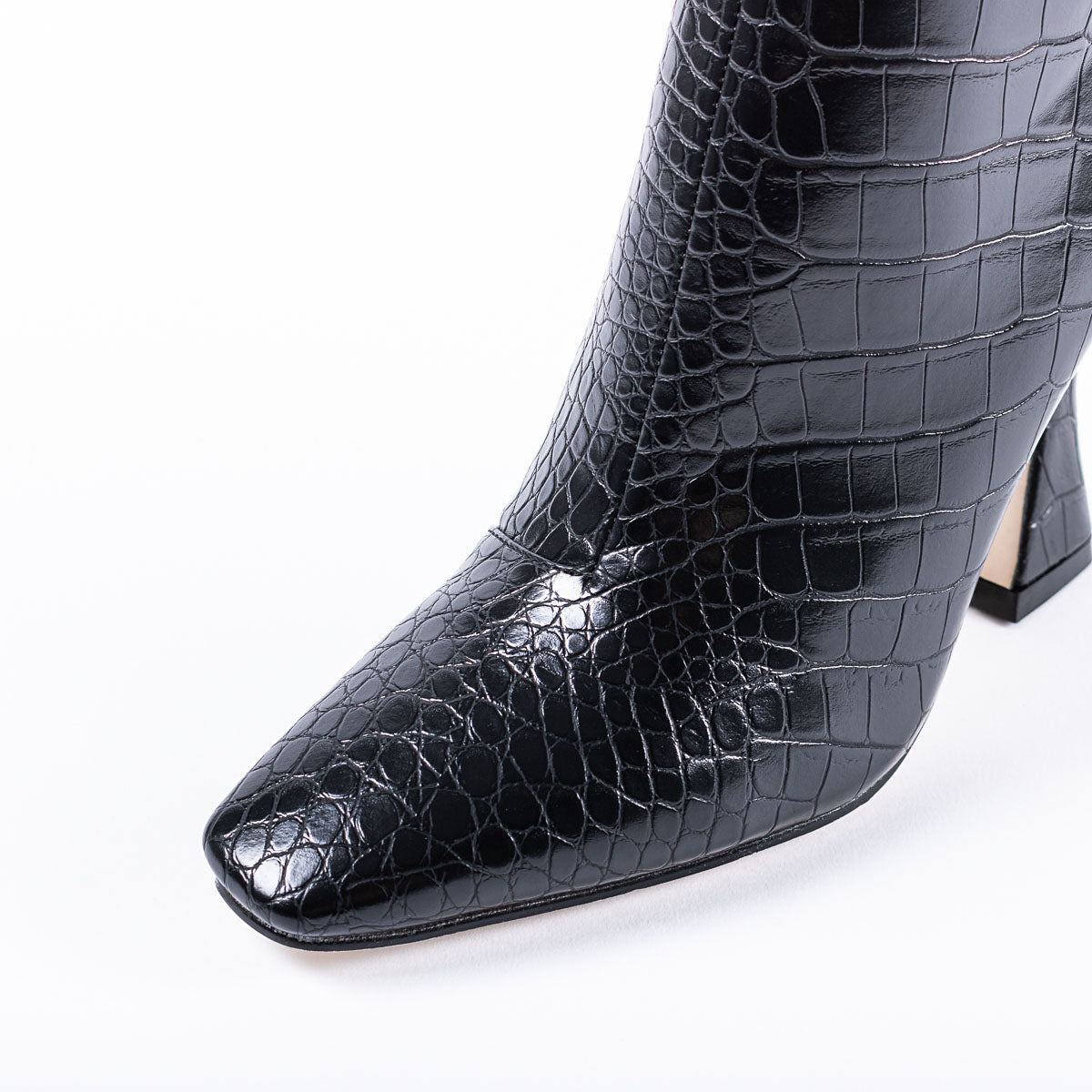 RAID Kate Ankle Boot in Black Croc