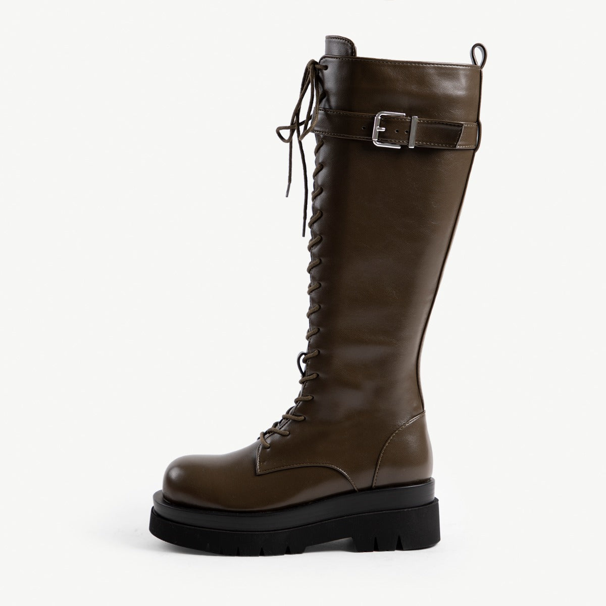 RAID Kinetic Lace Up Boot in Khaki