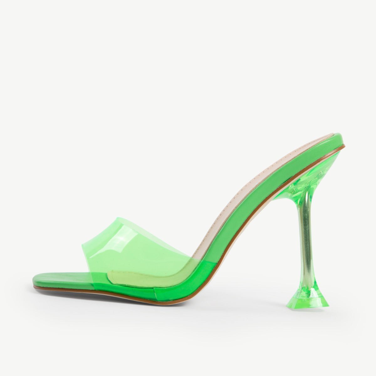 RAID Lily  Heeled Mule in Green