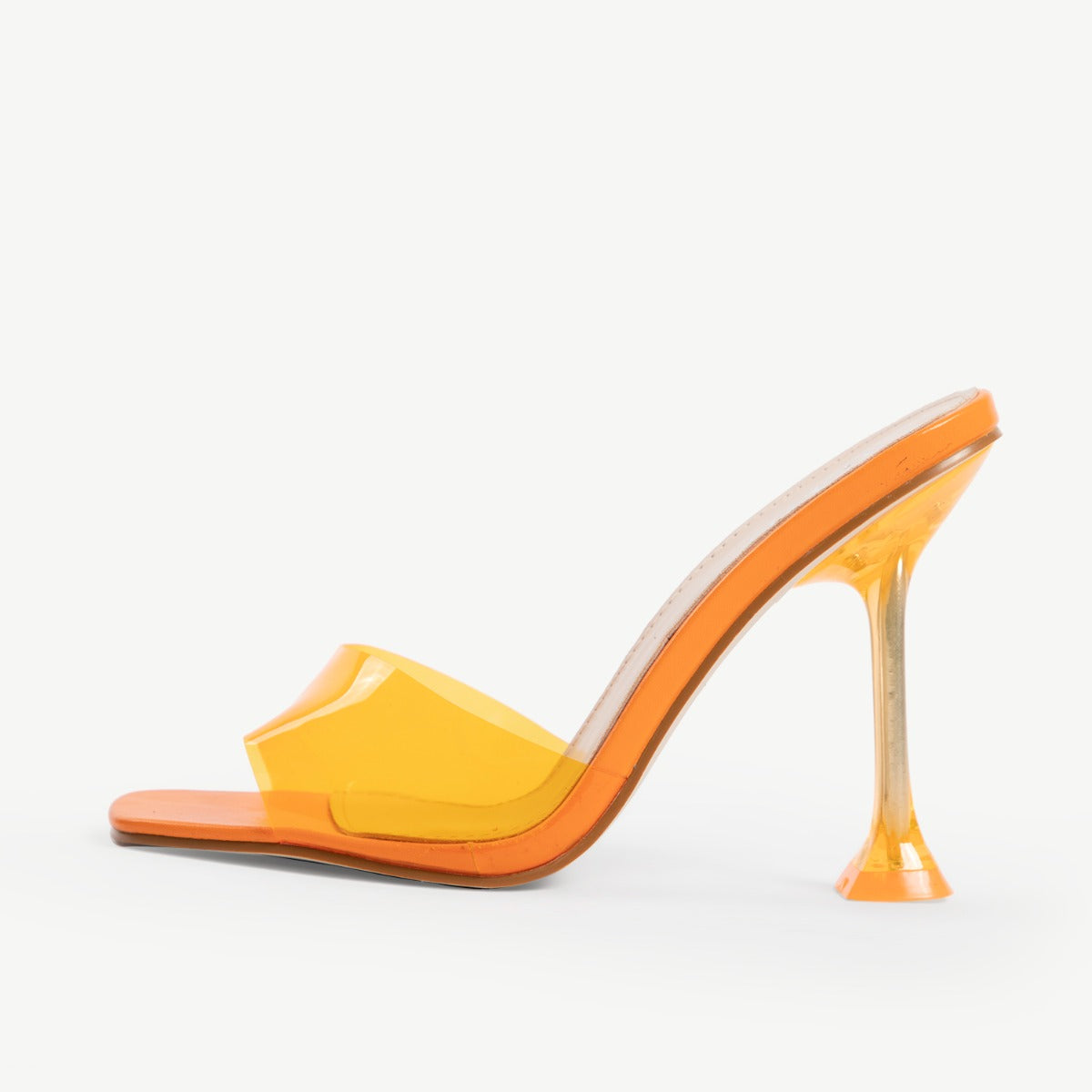 RAID Lily Heeled Mule in Orange