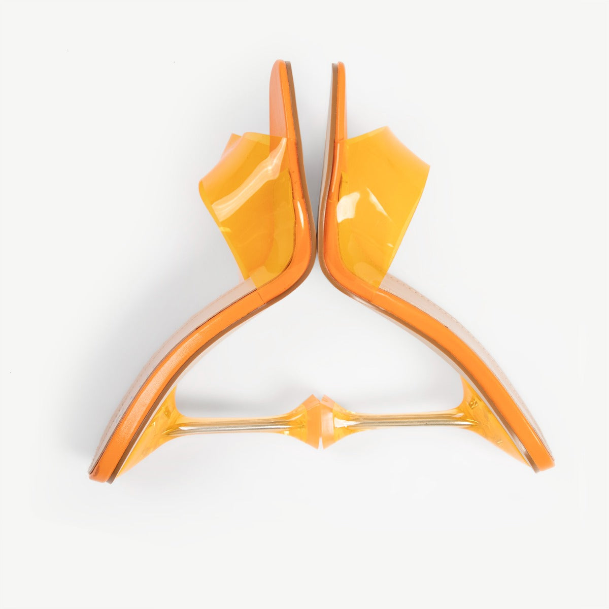 RAID Lily Heeled Mule in Orange