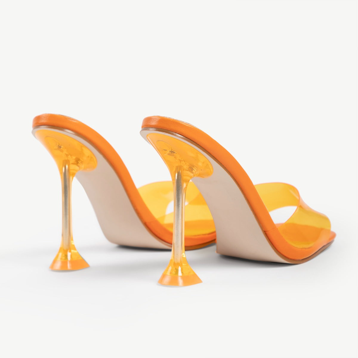 RAID Lily Heeled Mule in Orange
