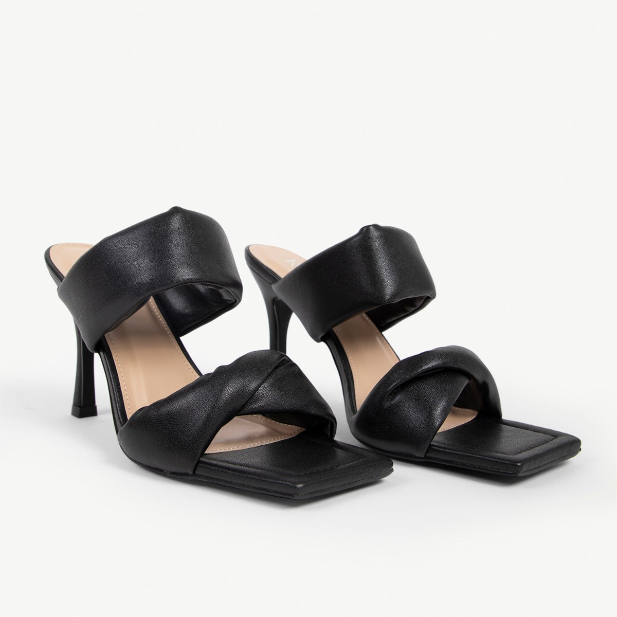 RAID Lizzey Heeled Mule in Black
