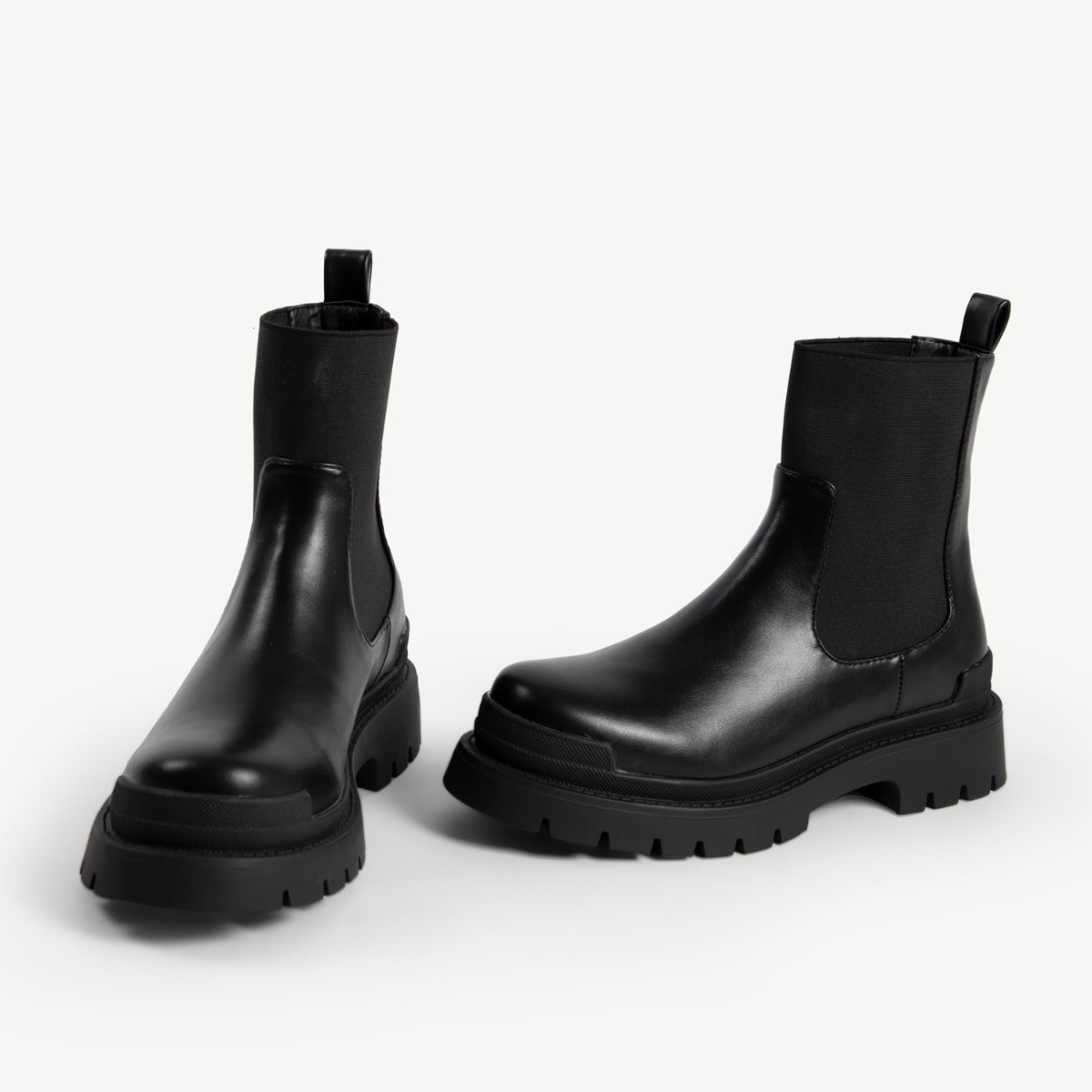 RAID Lyra Chunky Ankle Boot in Black