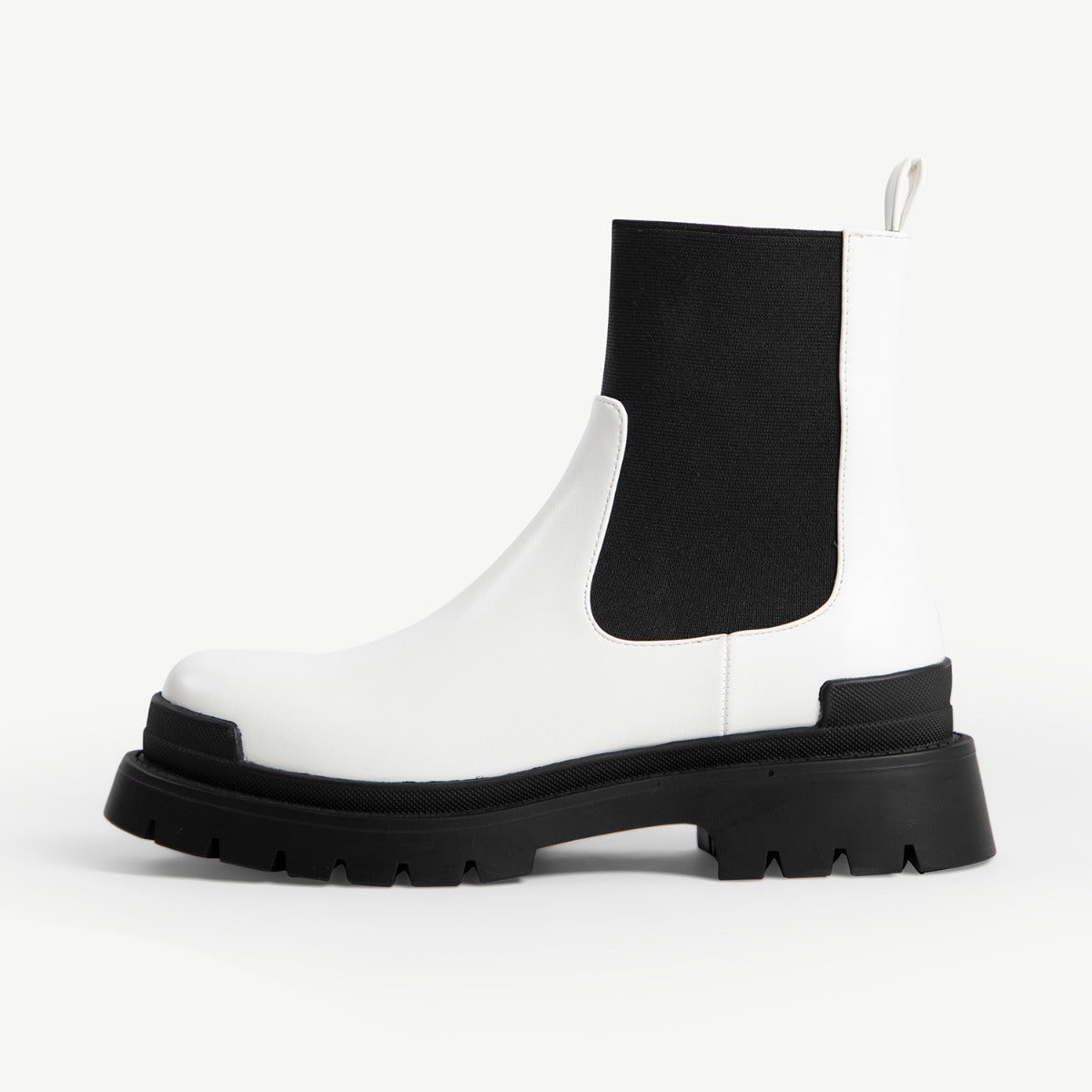 RAID Lyra Chunky Ankle Boot in White