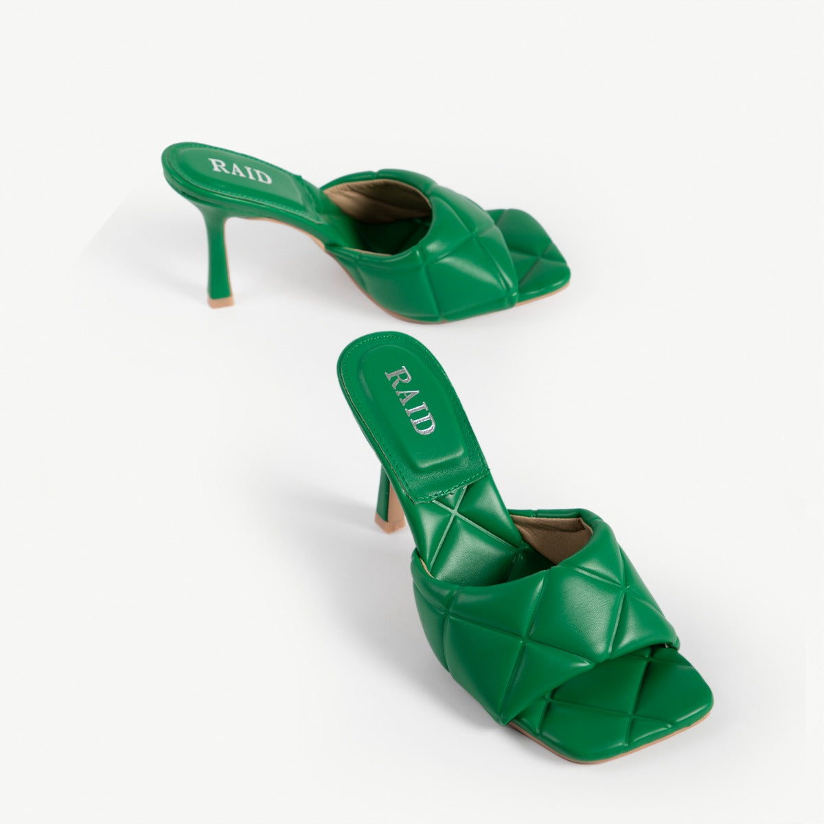 RAID Magick Heeled Mule in Green