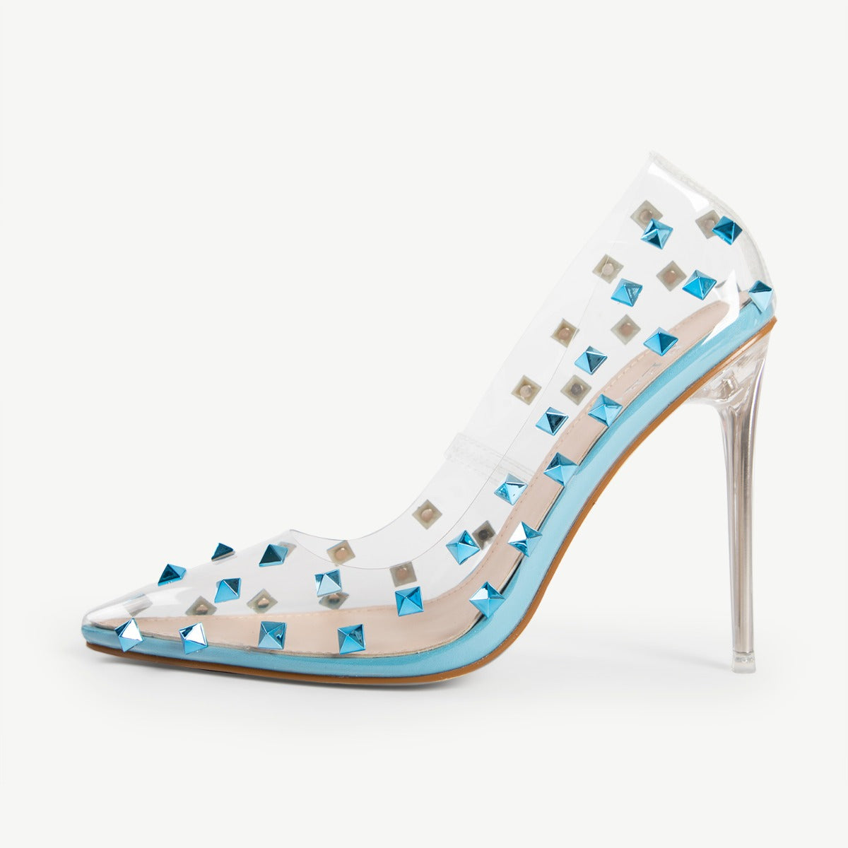 BEBO Mayra Perspex Court Shoe in Blue