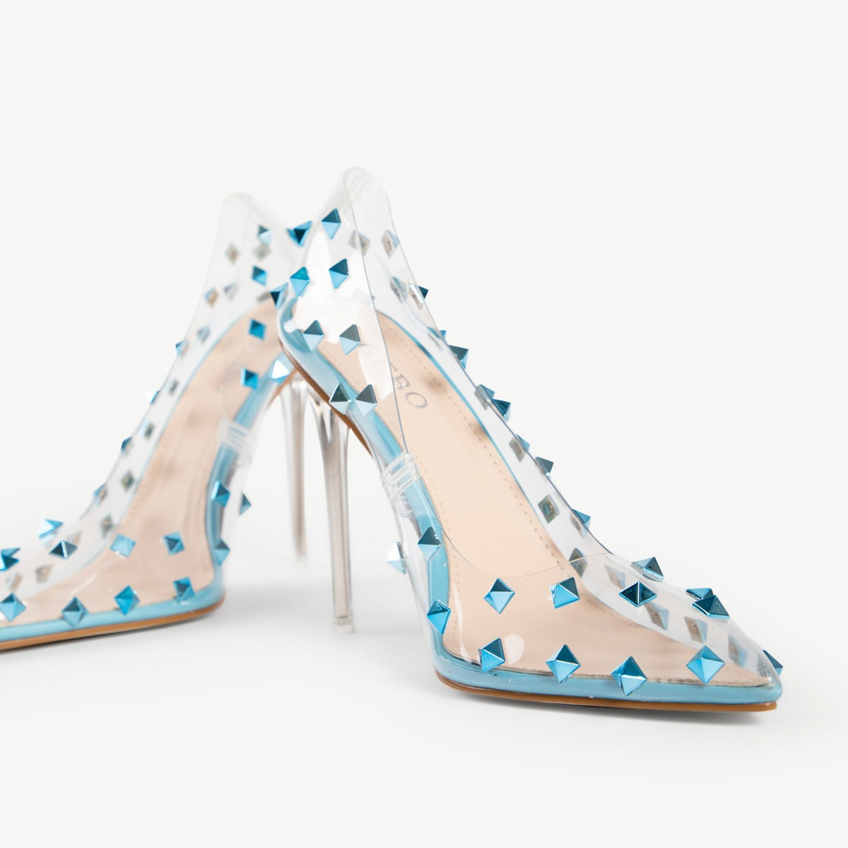 BEBO Mayra Perspex Court Shoe in Blue