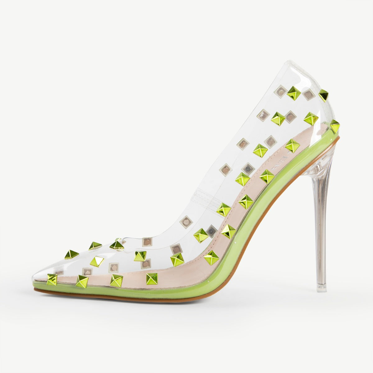 BEBO Mayra Perspex Court Shoe in Green