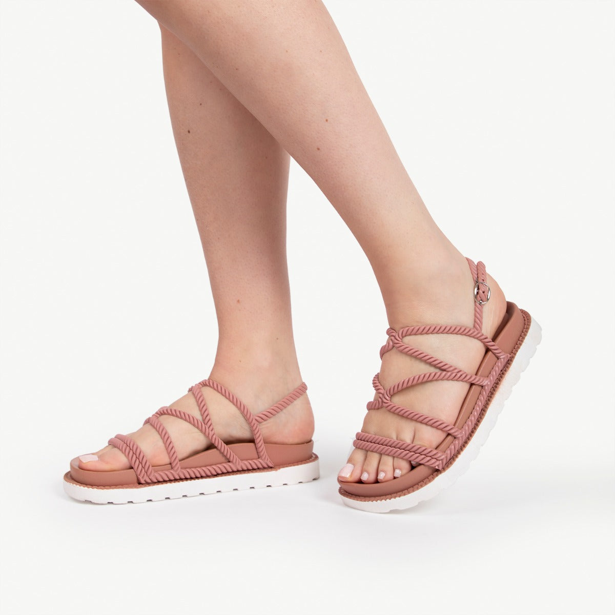 RAID Miriam strappy sandal in Blush