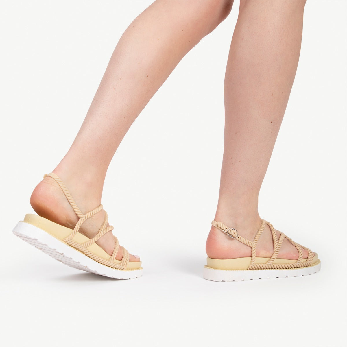 RAID Miriam strappy sandal in Nude