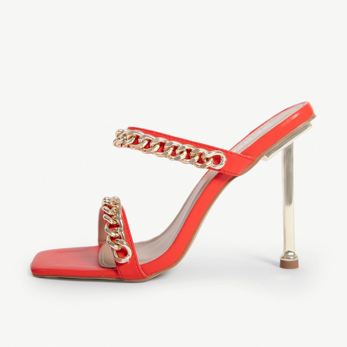 BEBO Neevie Chained Mule in Red