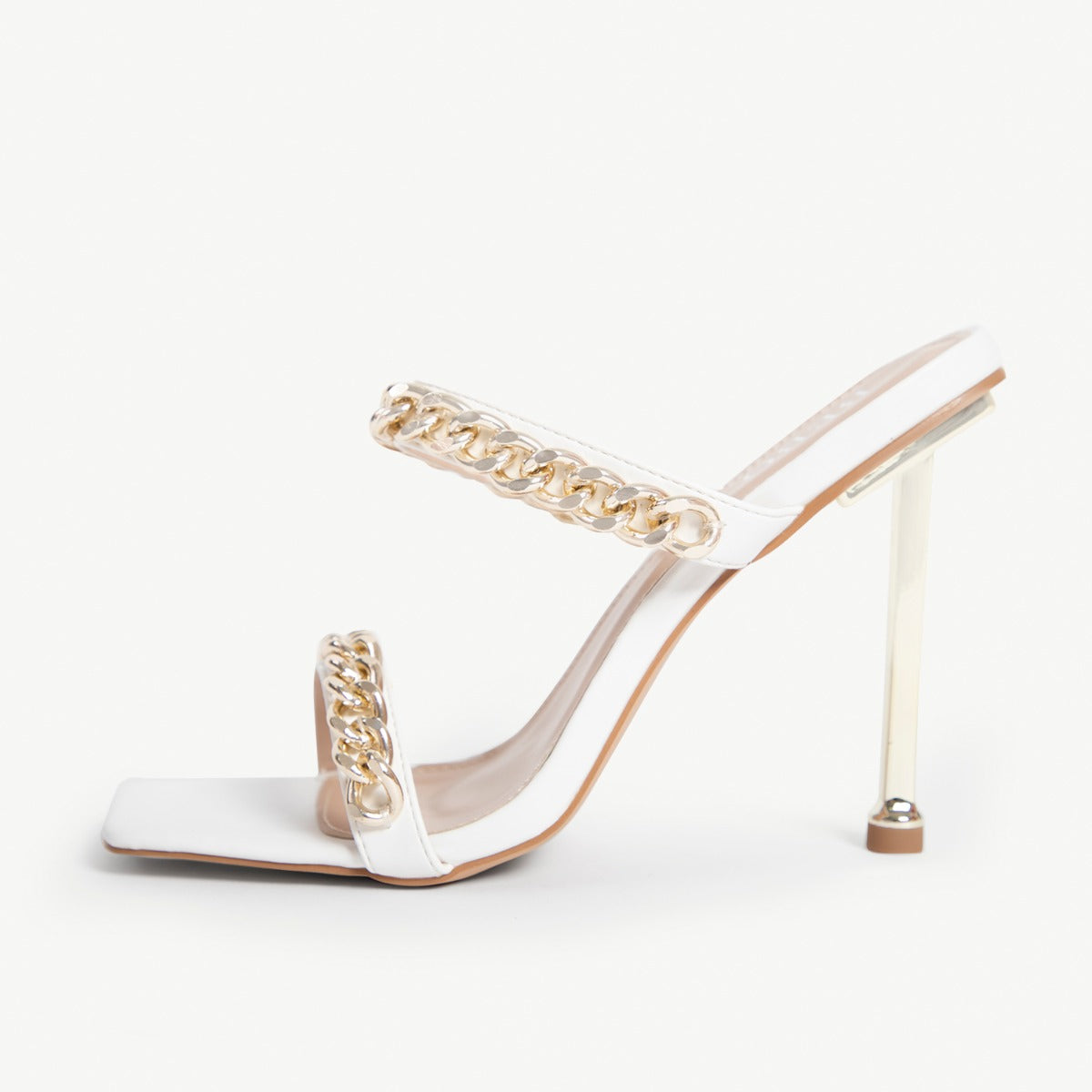 BEBO Neevie Chained Mule in White
