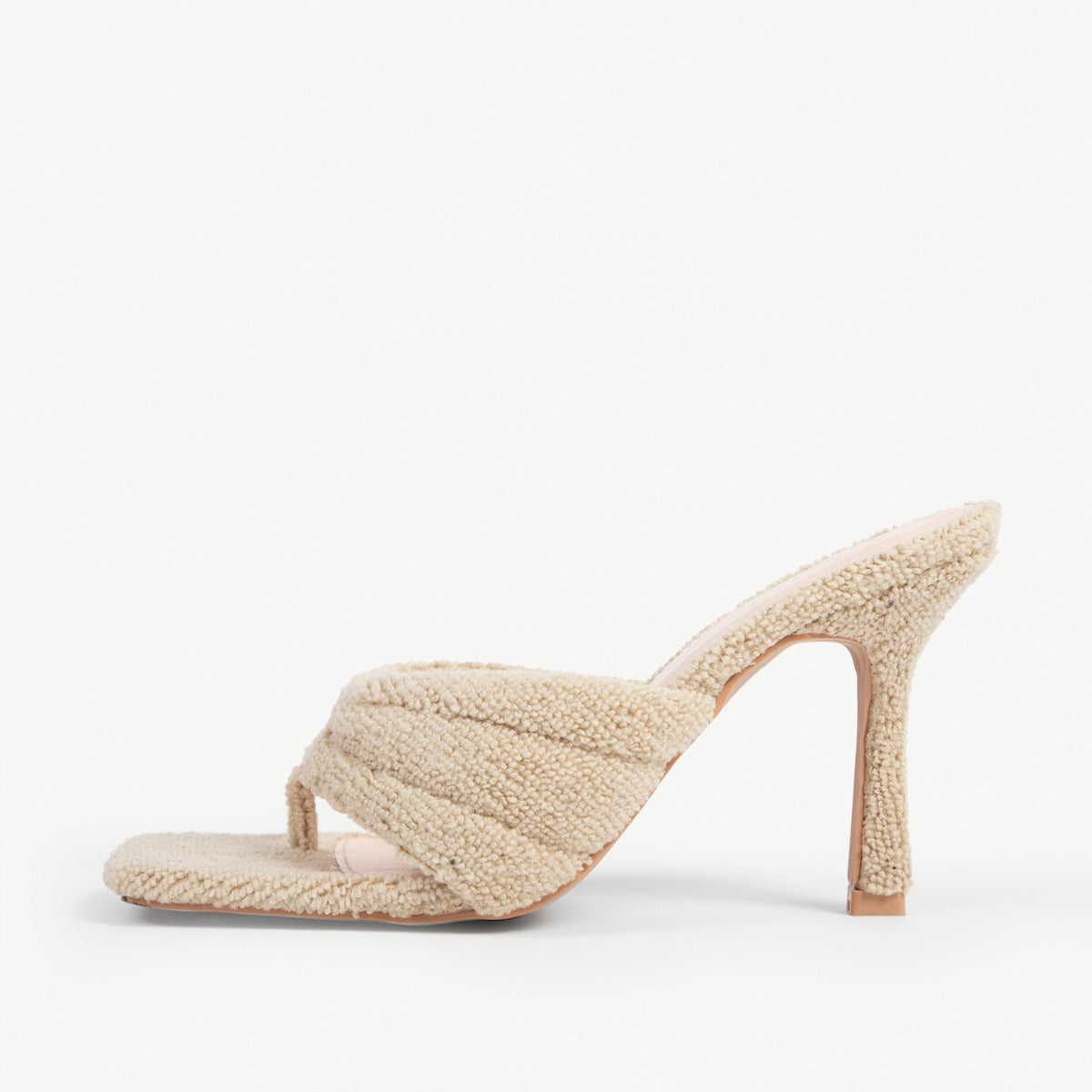 RAID Niyah Heeled Mule in Beige