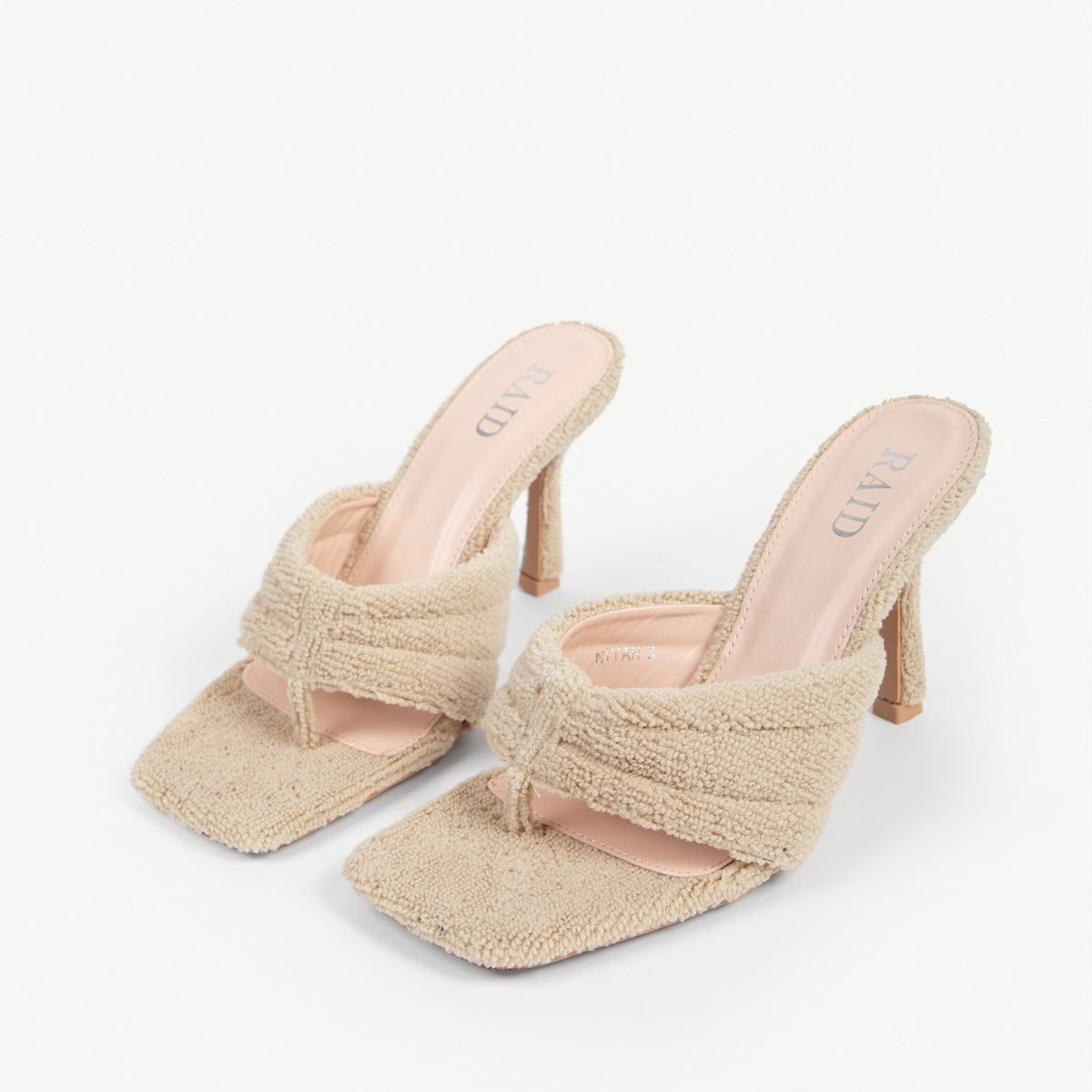 RAID Niyah Heeled Mule in Beige