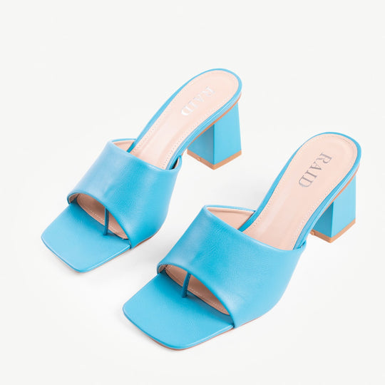 RAID Pia Heeled Mule in Blue