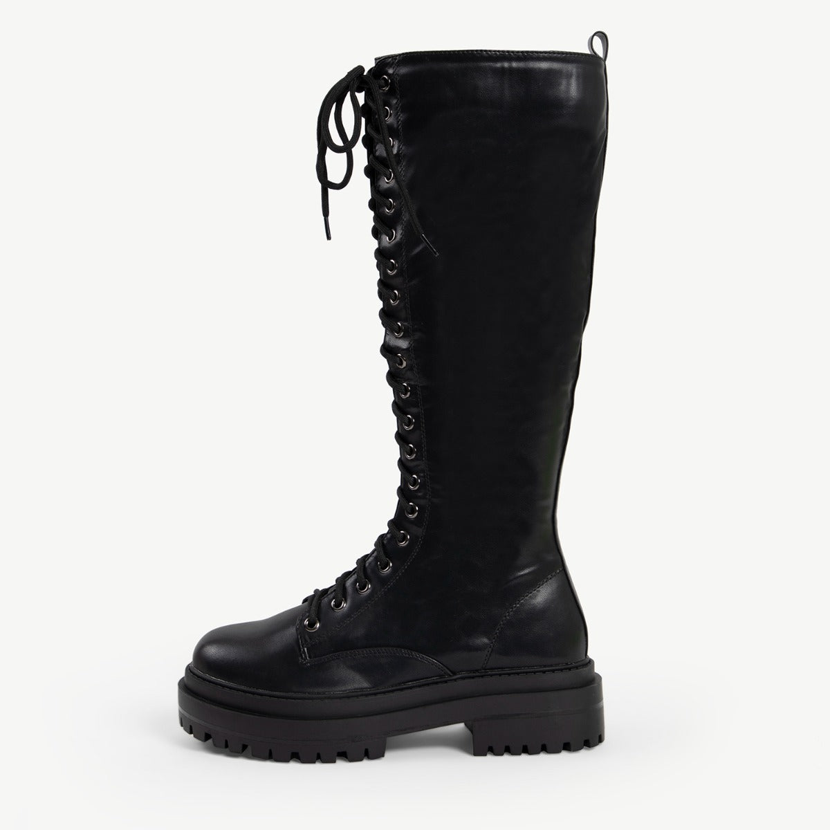 RAID Reginal Lace Up Long Boot in Black