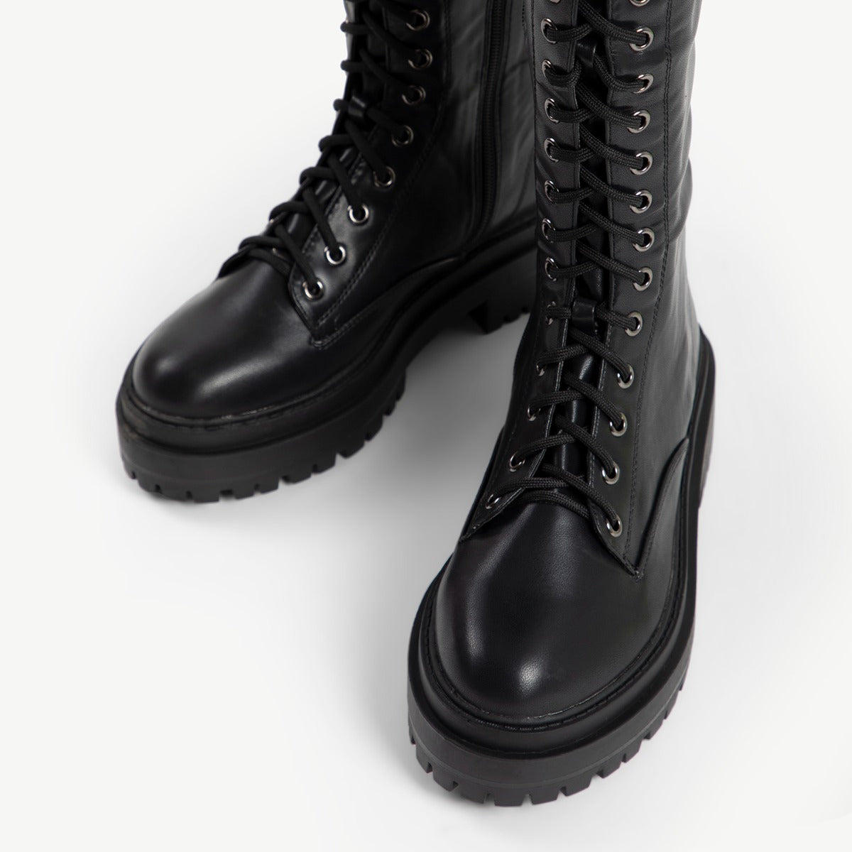 RAID Reginal Lace Up Long Boot in Black