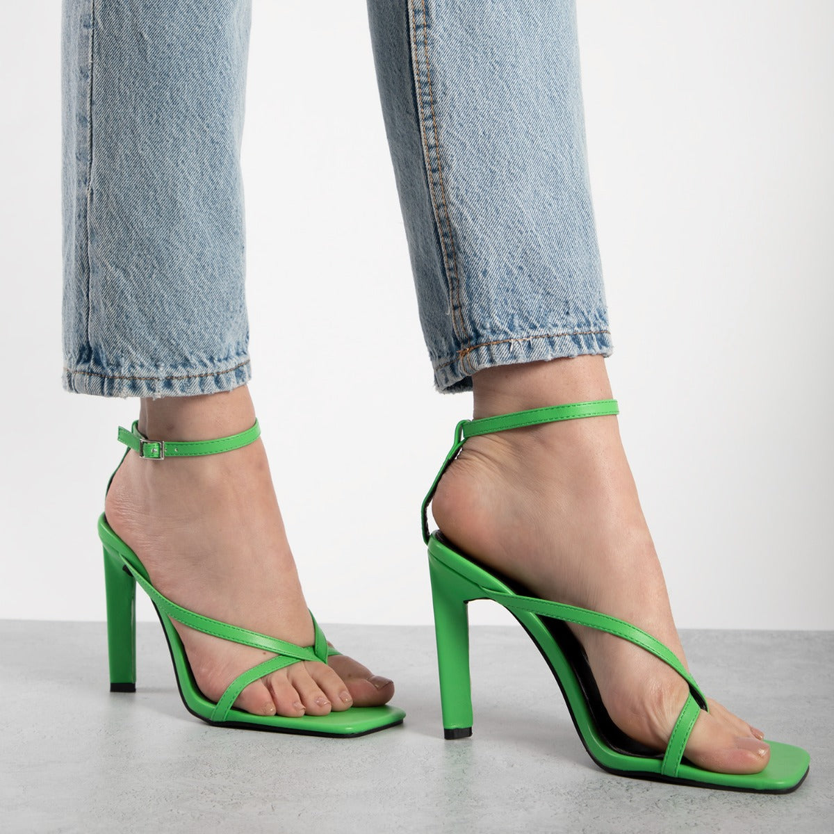 RAID Sabelle Strappy Heel in Green