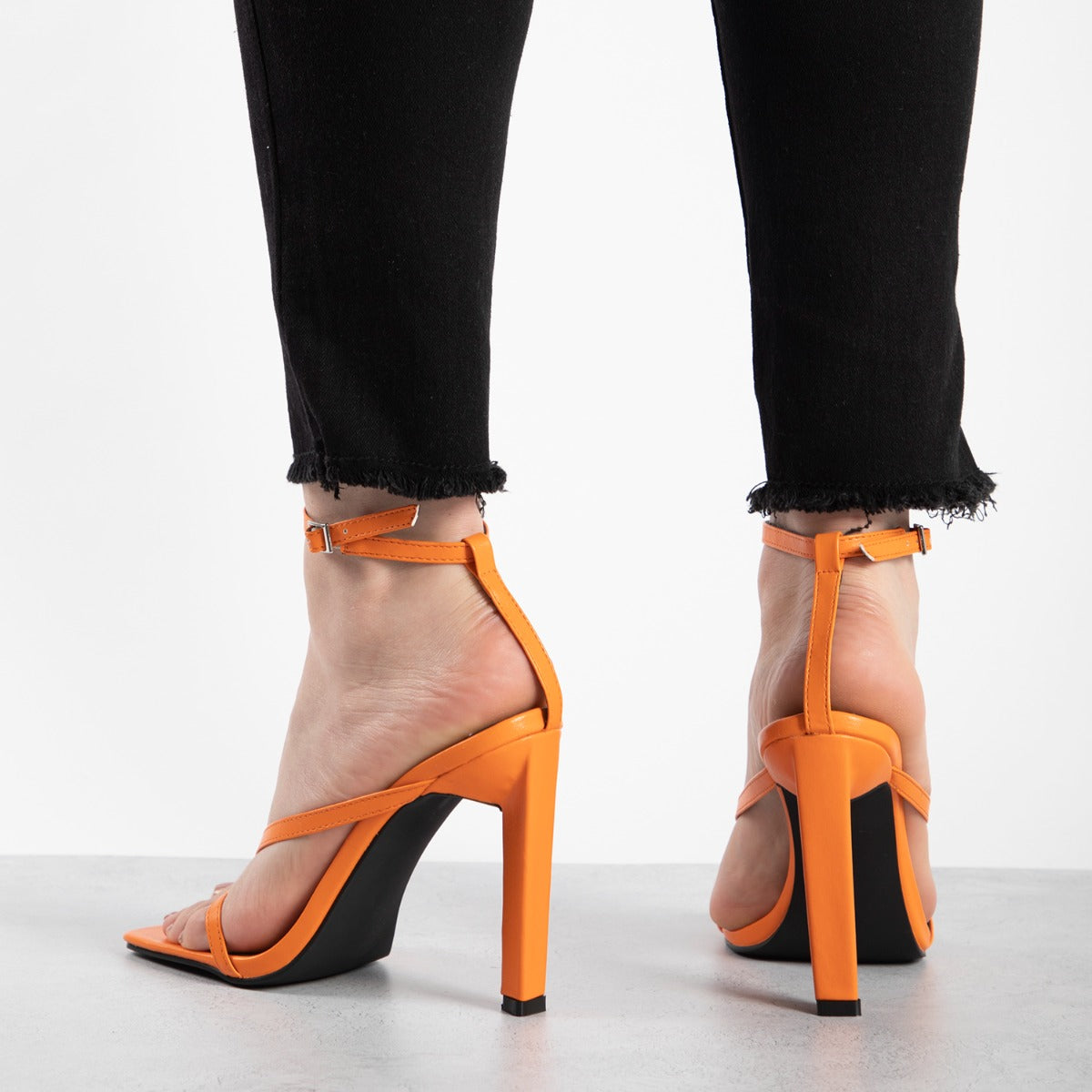 RAID Sabelle Strappy Heel in Orange