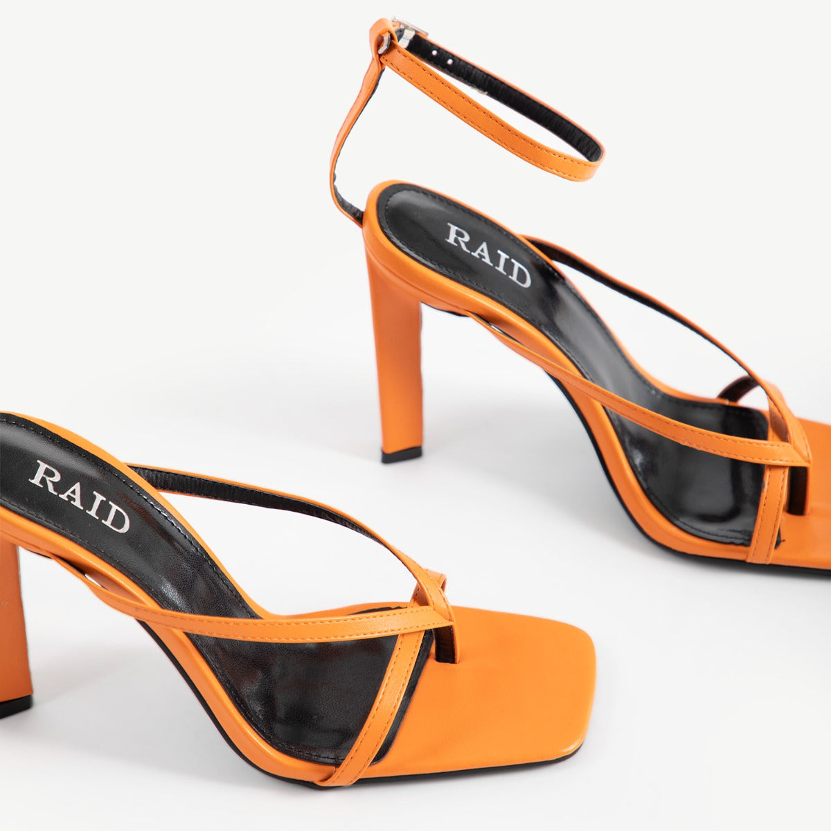 RAID Sabelle Strappy Heel in Orange