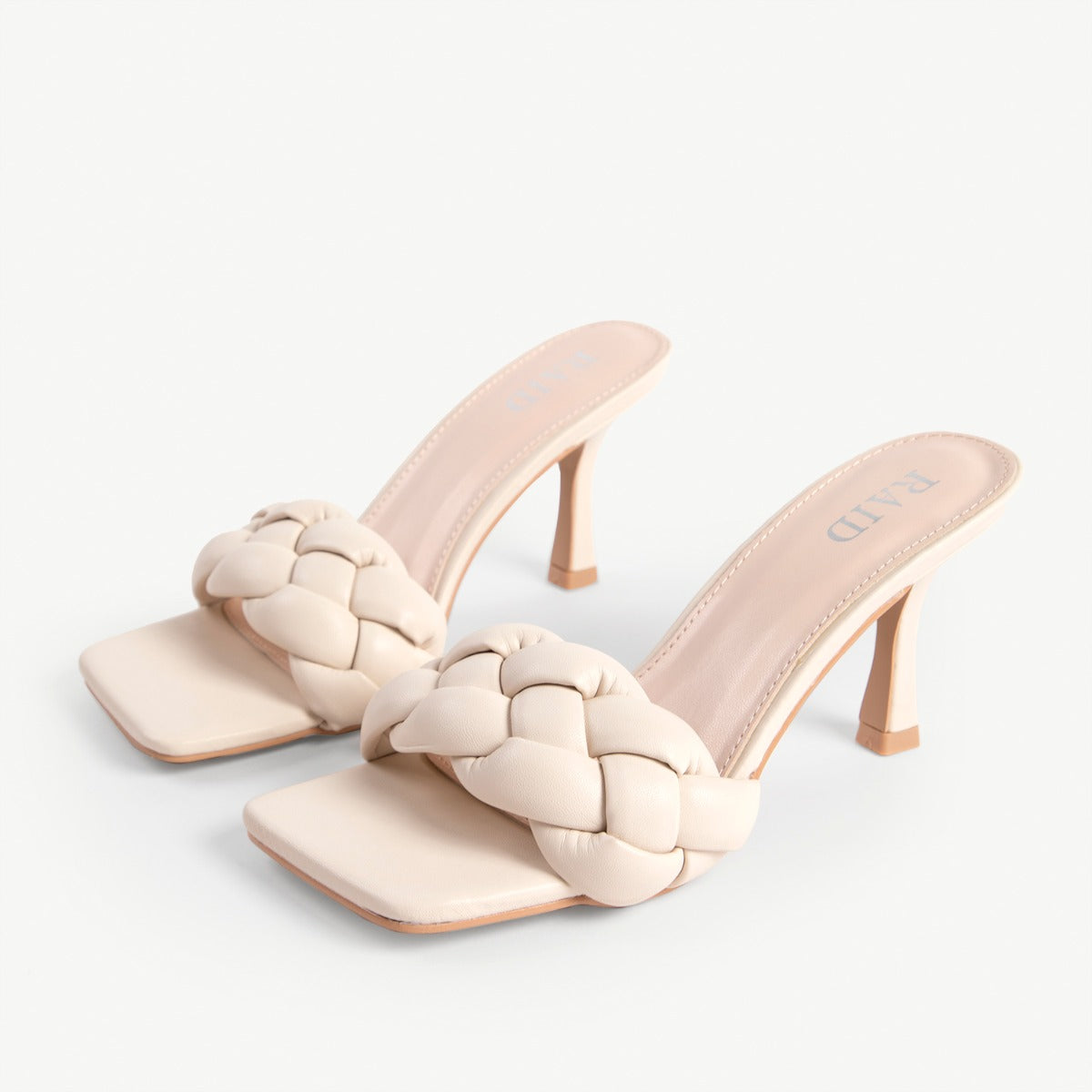 RAID Sandra Padded Mule in Off White