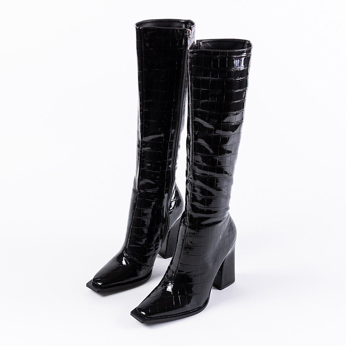 RAID Sphere Long Boot in Black Croc