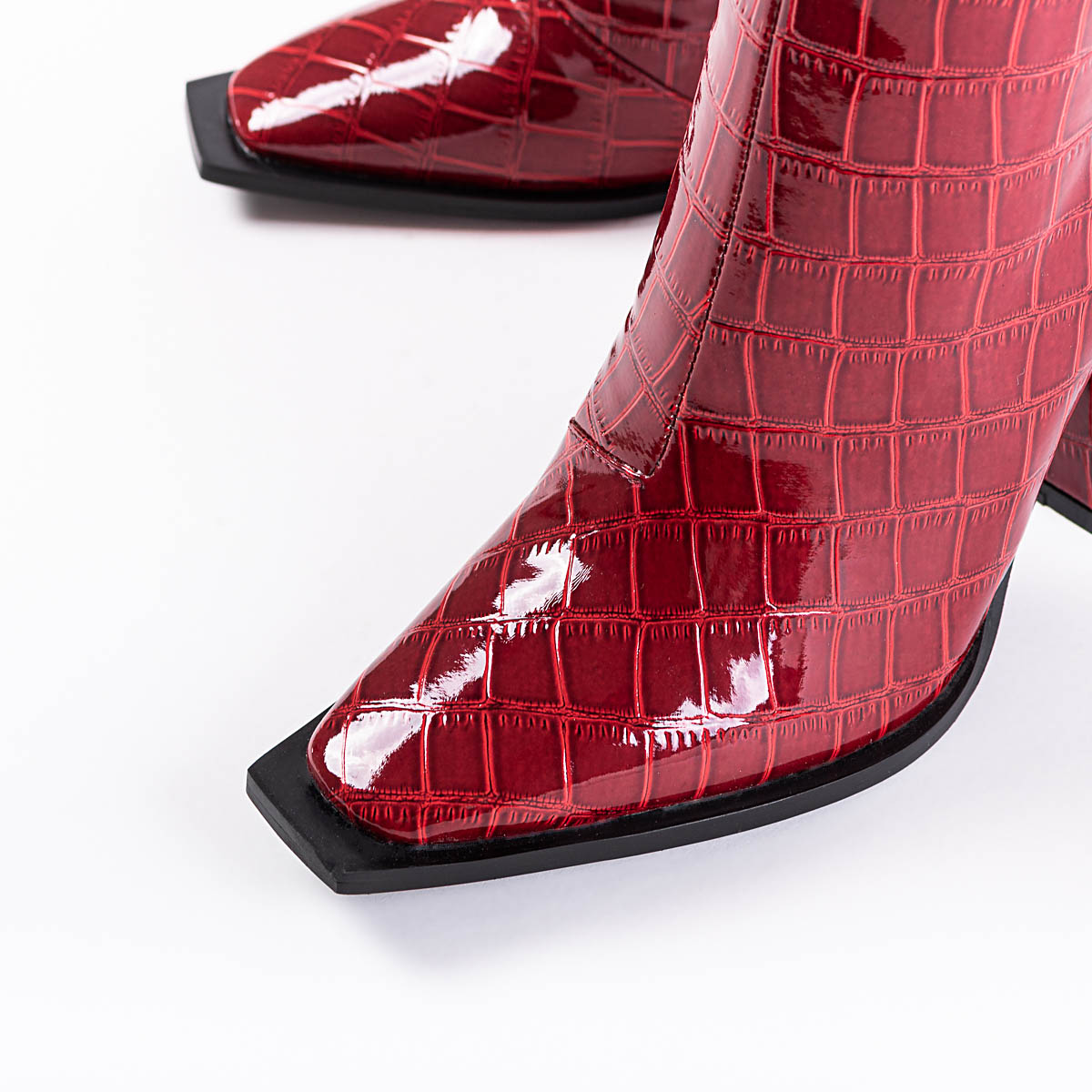 RAID Sphere Long Boot in Burgundy Croc