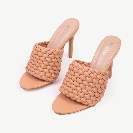 RAID Tanya Heeled Mule in Nude