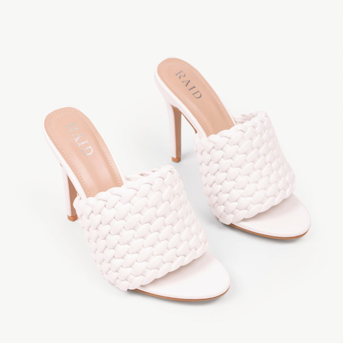 RAID Tanya Heeled Mule in White