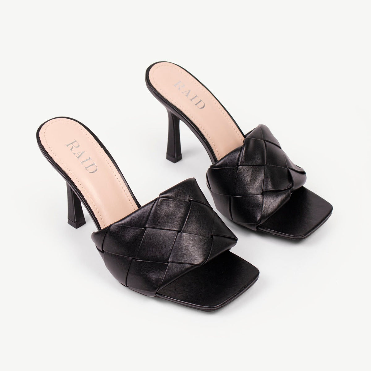 RAID Tiara Heeled Mule in Black