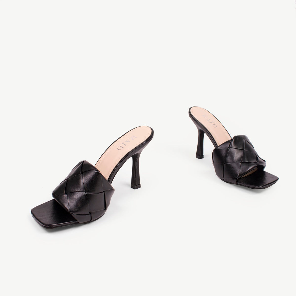 RAID Tiara Heeled Mule in Black