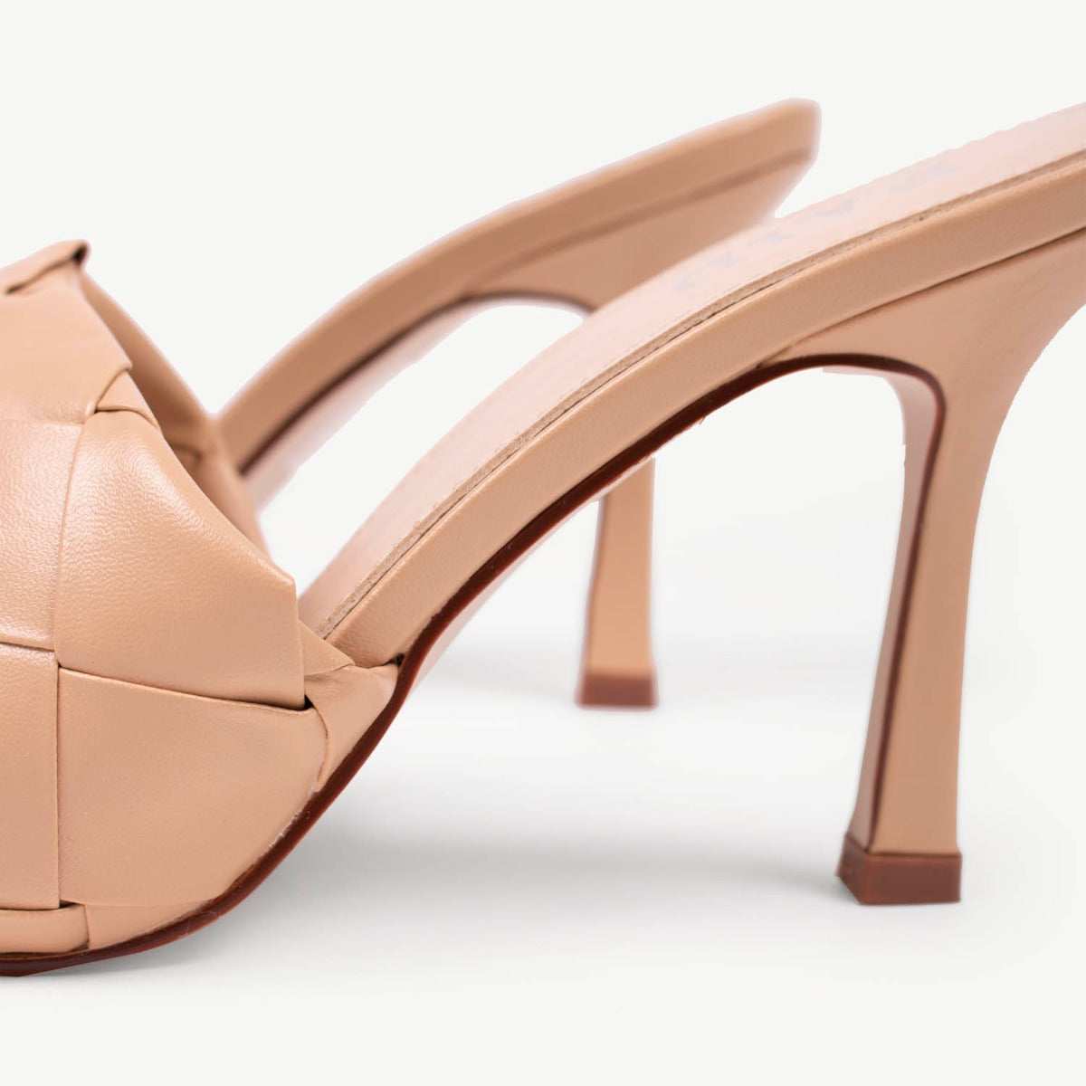 RAID Tiara Heeled Mule in Nude