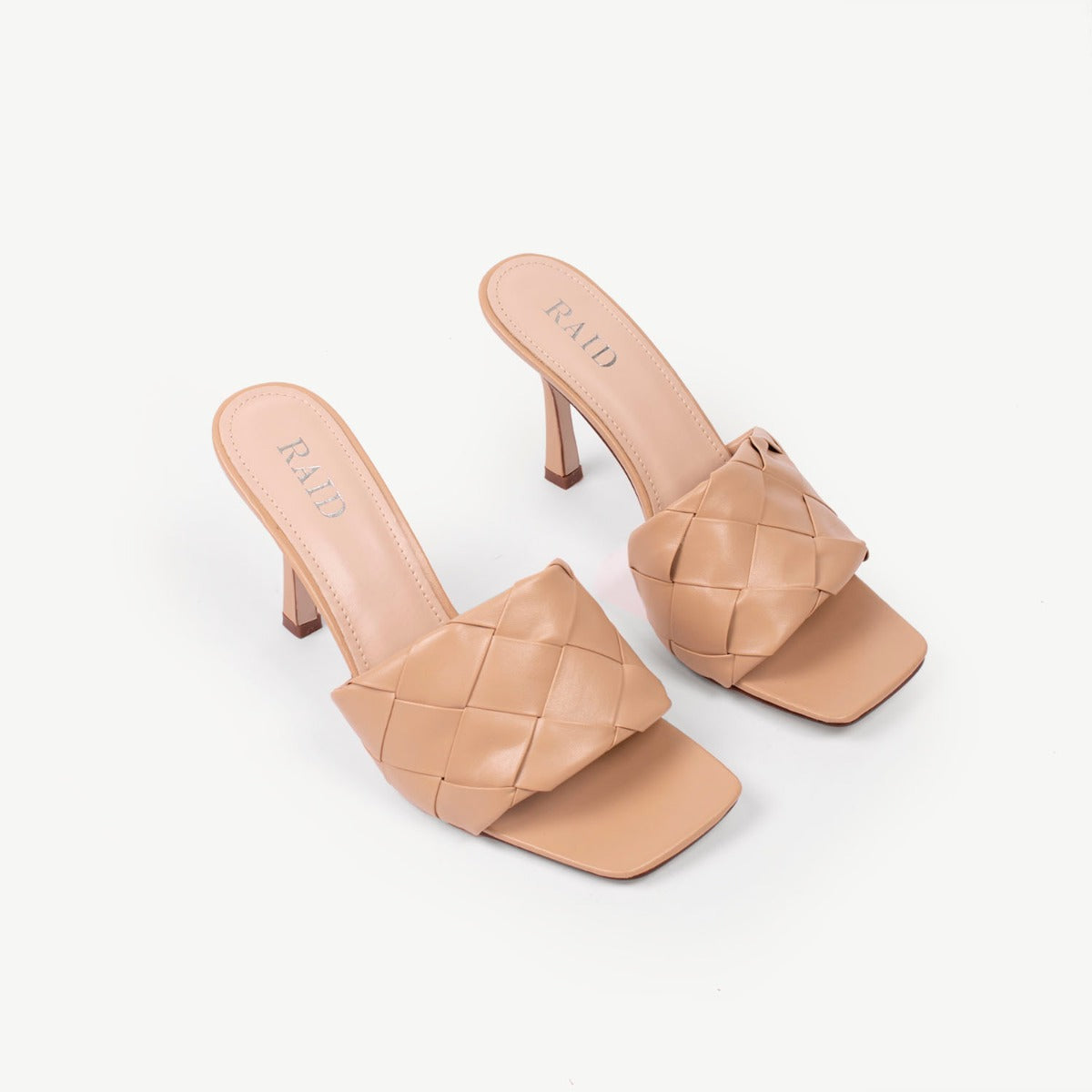 RAID Tiara Heeled Mule in Nude