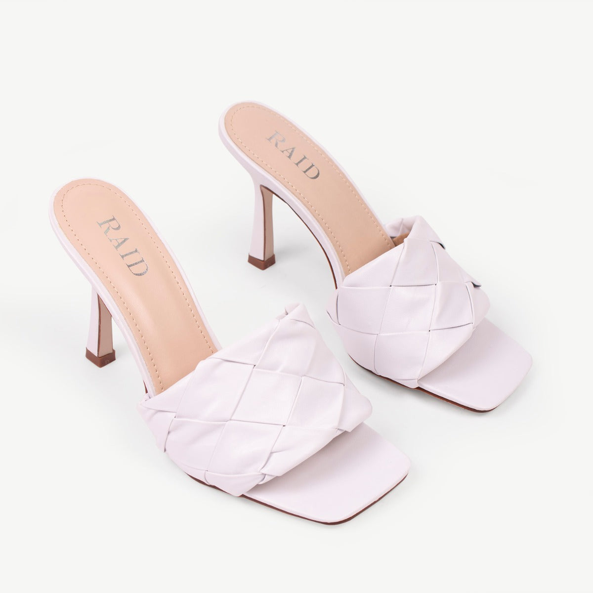 RAID Tiara Heeled Mule in White