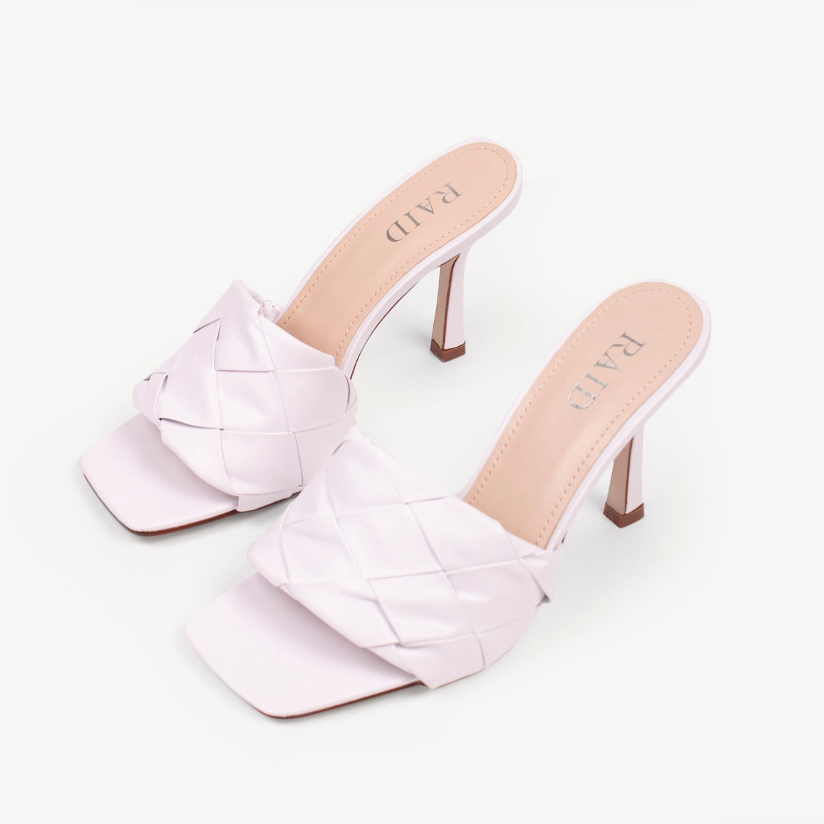 RAID Tiara Heeled Mule in White