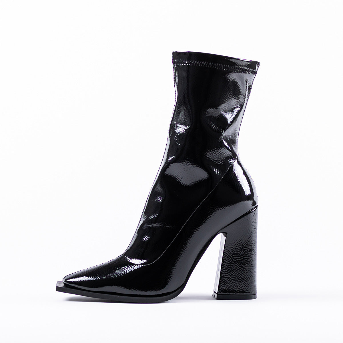 RAID Valencia Block Heeled Boot in Black