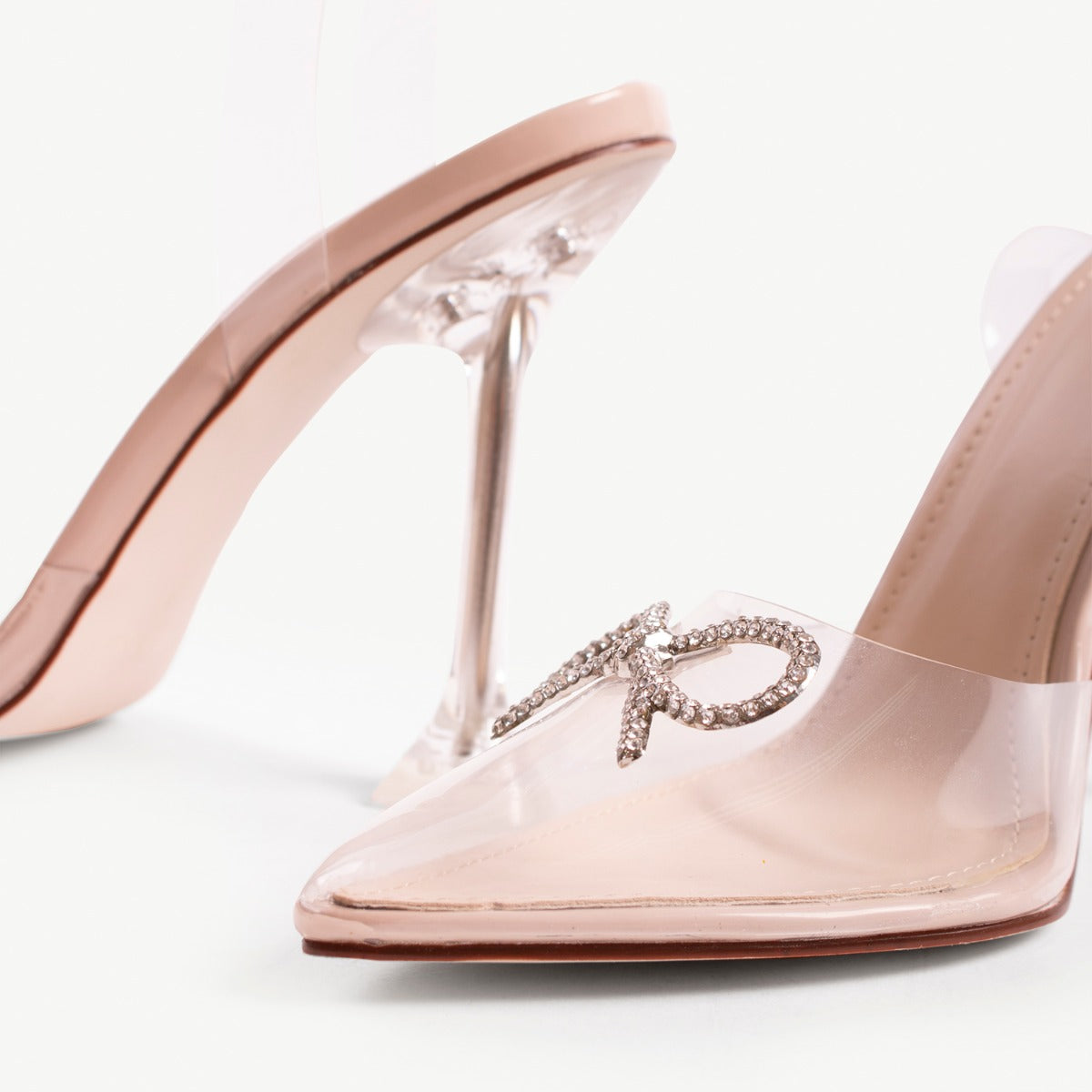 BEBO Venesa Perspex Heel in Nude