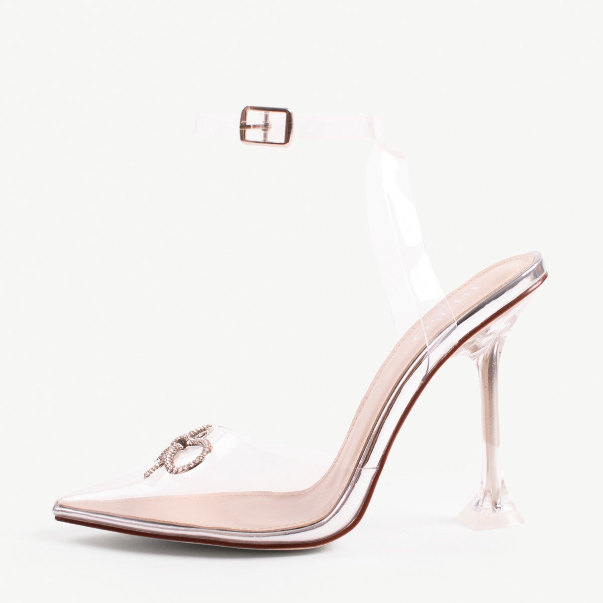 BEBO Venesa Perspex Heel in Silver