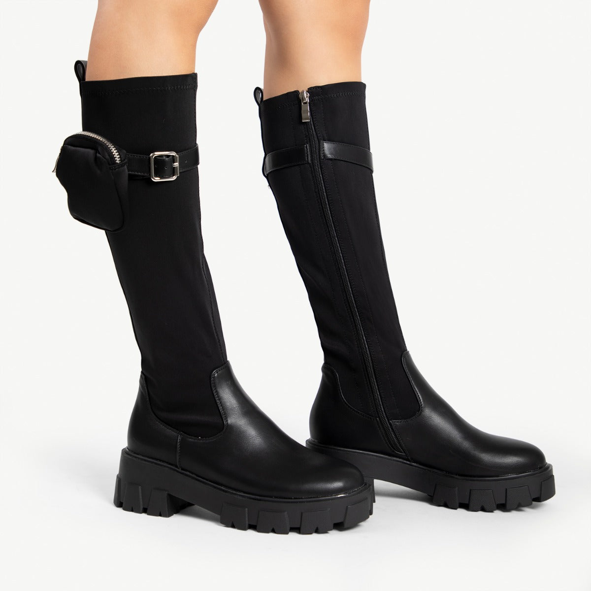 RAID Zyon Chunky Long Boot in Black